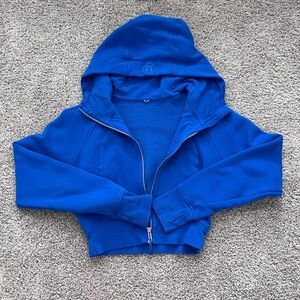 cropped lululemon full zip scuba